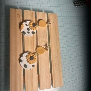 Sunflower earrings